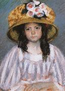 Mary Cassatt Fillette au Grand Chapeau Germany oil painting artist
